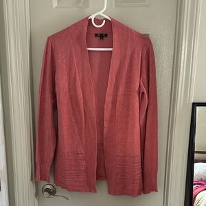 Elegant Coral Cardigan